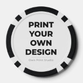 Aangepaste Afdruk van Je Eigen | Mijn Eigen Op Afr Poker Chips (Achterkant)