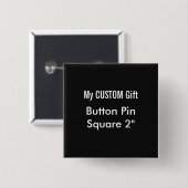 Aangepaste afdrukbare 2-inch vierkante Button badg (Voorkant /achterkant)