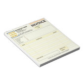 Aangepaste afdrukbare verkoop facturen | Bedrijfsl Notitieblok (Schuin)