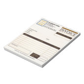 Aangepaste afdrukbare verkoopfacturen | Zakelijk l Notitieblok (Linkerzijde)