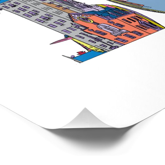 Aangepaste afdrukken | BOSTON, MA (BOS) Foto Afdruk (Hoek)