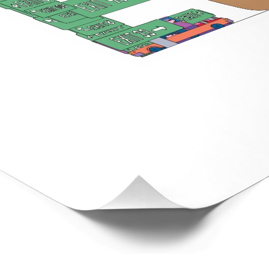 Aangepaste afdrukken | NEWARK, NJ (EWR) Foto Afdruk (Hoek)