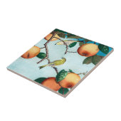 Aangepaste afdrukken van  kunst, fruit en vogels tegeltje (Zijkant)
