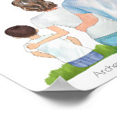 Aangepaste afdrukken voor onze familie, Poster voo (Hoek)