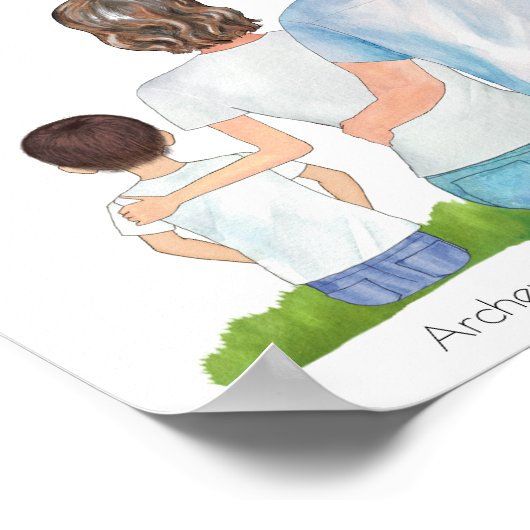 Aangepaste afdrukken voor onze familie, Poster voo (Hoek)