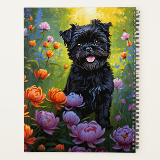 Aangepaste Affenpinscher Planner, Natuur-geïnspire Planner (Achterkant)