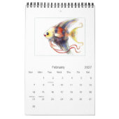 Aangepaste afgedrukte agenda: Fantasevis Kalender (Feb 2027)