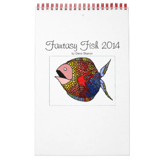 Aangepaste afgedrukte agenda: Fantasevis Kalender