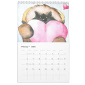 Aangepaste afgedrukte agenda kalender (Feb 2026)