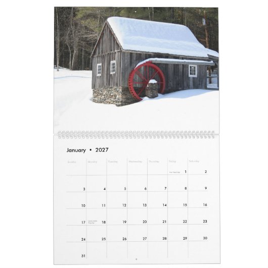 Aangepaste afgedrukte agenda kalender (Jan 2027)