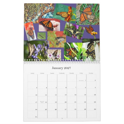 Aangepaste afgedrukte agenda kalender (Jan 2027)