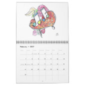 Aangepaste afgedrukte agenda kalender (Feb 2027)