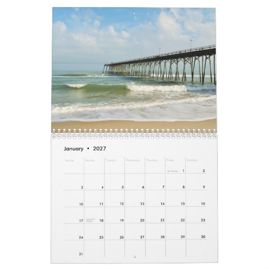 Aangepaste afgedrukte agenda kalender (Jan 2027)