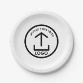 Aangepaste afgedrukte Business Logo Promotional Papieren Bordje (Voorkant)