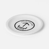 Aangepaste afgedrukte Business Logo Promotional Papieren Bordje (Gekanteld)