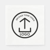 Aangepaste afgedrukte Business Logo Promotional Servet (Voorkant)