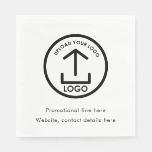 Aangepaste afgedrukte Business Logo Tekst Promotio Servet