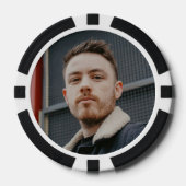 Aangepaste afgedrukte foto tekst Afbeelding Afbeel Poker Chips (Voorkant)