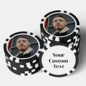 Aangepaste afgedrukte foto tekst Afbeelding Afbeel Poker Chips (Opstapeling)