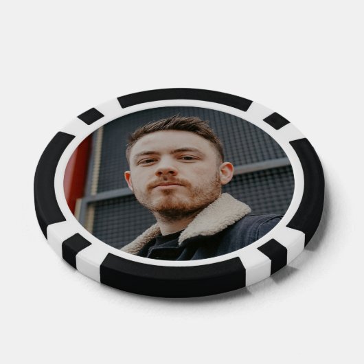 Aangepaste afgedrukte foto tekst Afbeelding Afbeel Poker Chips (Enkel)