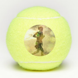 Aangepaste afgedrukte foto tennisballen