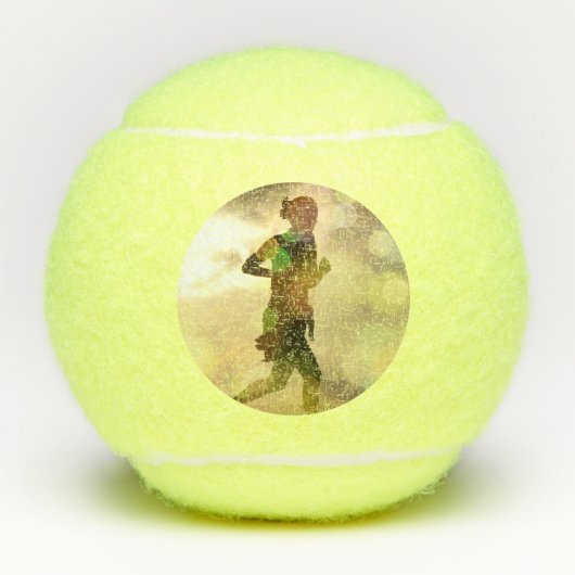 Aangepaste afgedrukte foto tennisballen (Voorkant)