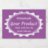 Aangepaste afgedrukte  inblikken sjabloon mason ja voedselcontainer etiket (Enkel label)