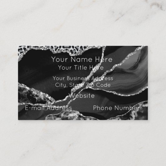 Aangepaste afgedrukte Visitekaartjes (Achterkant)