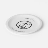 Aangepaste afgedrukte zakelijke Logo en tekstpromo Papieren Bordje (Gekanteld)