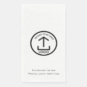 Aangepaste afgedrukte zakelijke Logo en tekstpromo Servet (Voorkant)