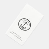 Aangepaste afgedrukte zakelijke Logo en tekstpromo Servet (Hoek)