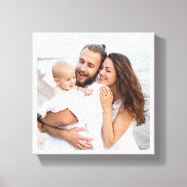 Aangepaste afgeronde hoek foto familie canvas afdruk
