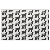 Aangepaste Afghaanse Hound Dog Silhouette stof (Fat Quarter)
