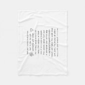 Aangepaste afhandeling fleece deken (Voorkant)