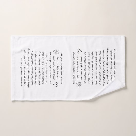 Aangepaste afhandeling handdoek (Handdoek)