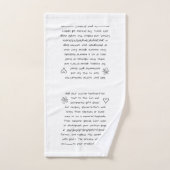 Aangepaste afhandeling handdoek (Handdoek)