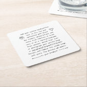 Aangepaste afhandeling kartonnen onderzetters (Schuin)