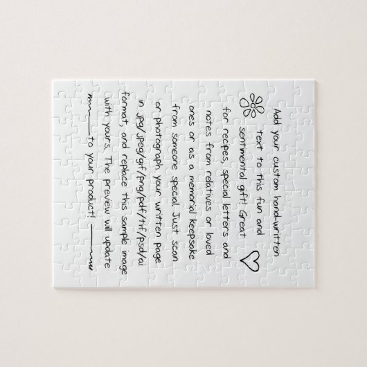 Aangepaste afhandeling legpuzzel (Horizontaal)