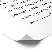 Aangepaste afhandeling poster (Hoek)