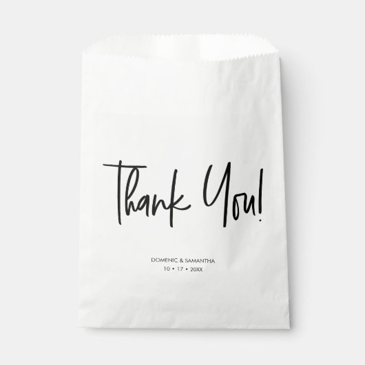 Aangepaste afkorting afbeelding Bedankt voor het a Bedankzakje (Voorkant)