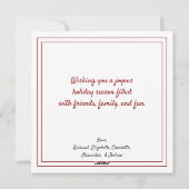 Aangepaste Afro-Amerikaans Zwart Kerstmis Feestdagenkaart (Achterkant)