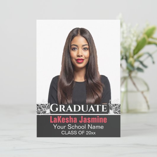 Aangepaste Afro-Amerikaanse Uitnodigingen voor Afs (Staand voorkant)