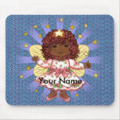 Aangepaste Afro Girl Fairy Muismat (Voorkant)