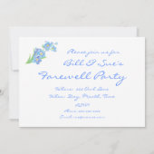 Aangepaste Afscheidsfeest Uitnodigen Vergeet mij n Kaart (Achterkant)