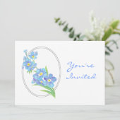 Aangepaste Afscheidsfeest Uitnodigen Vergeet mij n Kaart (Staand voorkant)