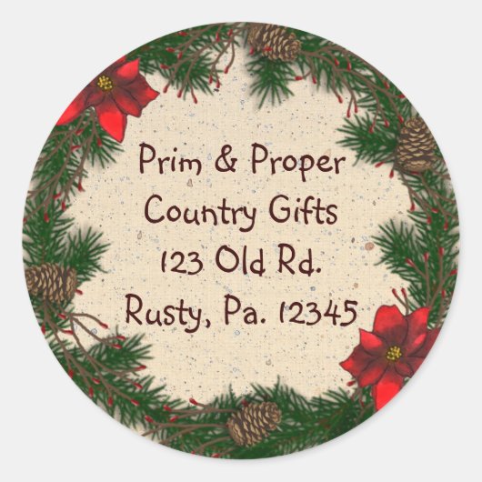 Aangepaste afsluiter ronde sticker (Voorkant)