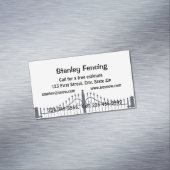 Aangepaste afsluitingen magnetisch visitekaartje (Voorbeeld)