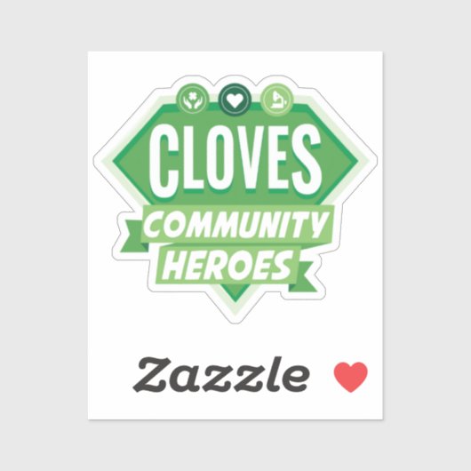 Aangepaste afsnijding van 2 x 2 vinylSticker Sticker (Vel)