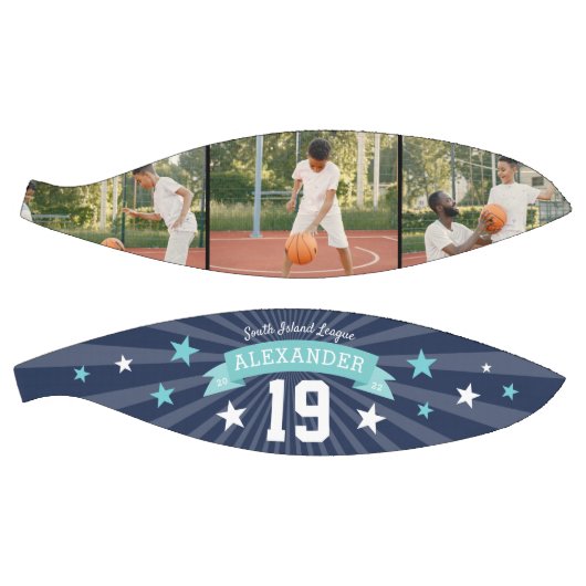 Aangepaste afspeelfoto en nummertoetsen basketbal (Panelen)