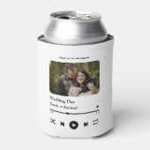 Aangepaste afspeellijst voor fotomuziek voor paren blikjeskoeler (Blikje Voorkant)